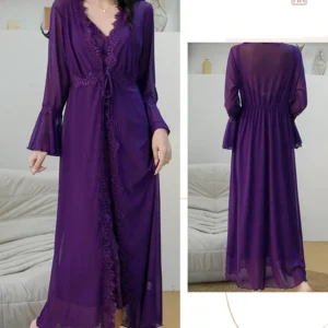 Veste kimono élégante en teinte violette