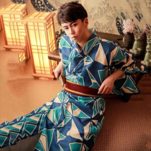 Kimono géométrique pour homme