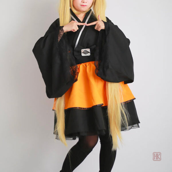 kimono-naruto-femme-1 Kimono Naruto pour femme en style anime inspiré