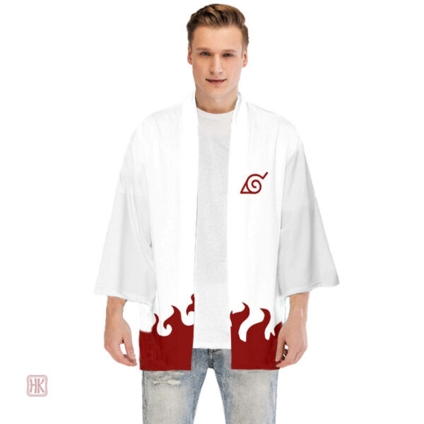 Veste kimono Naruto, tenue décontractée pour fans d'anime