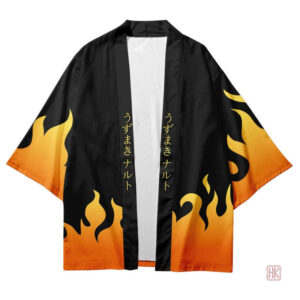 Kimono homme, motif Naruto, vêtement confortable et stylé