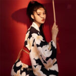 Robe Kimono avec motif floral élégant