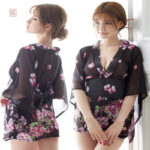 Veste kimono élégante en noir