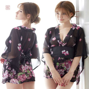 Veste kimono élégante en noir