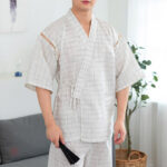 Kimono Nuit Homme uni pour des nuits confortables