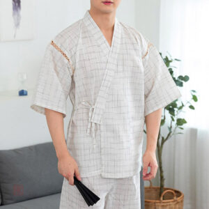 Kimono Nuit Homme uni pour des nuits confortables