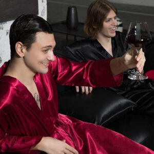 Vêtement de détente pour homme, kimono large