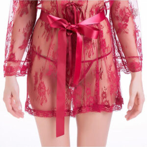 Peignoir féminin transparent, idéal pour un look intime