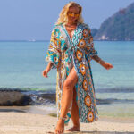 Kimono de plage bohème pour femme