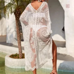 Accessoire de mode été : kimono blanc