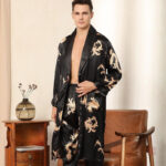 Kimono pyjama long pour homme élégant et confortable