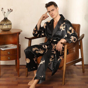 Peignoir kimono homme en tissu doux et léger