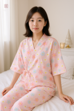 Kimono pyjama rose femme élégant et confortable