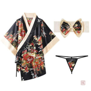 Vêtement de nuit en kimono doux et léger