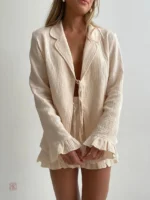 Kimono Pyjama Short avec Froufrous