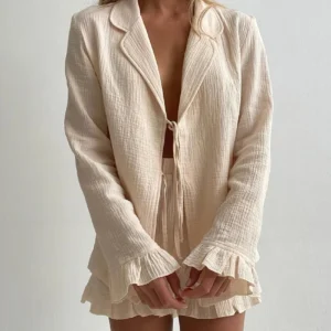 Kimono Pyjama Short avec Froufrous