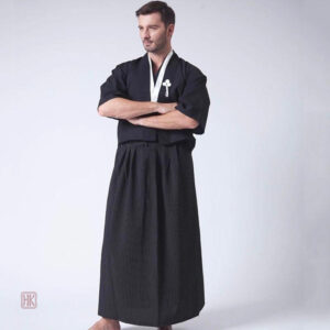 Robe samouraï pour homme, coupe moderne