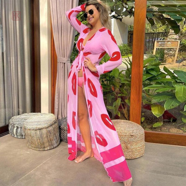 kimono-rose-long-1 Kimono long rose élégant pour un look raffiné