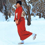 Vêtement kimono rouge pour une allure chic