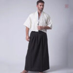 Kimono élégant pour hommes, style samouraï