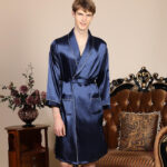 Peignoir kimono homme confortable en satin