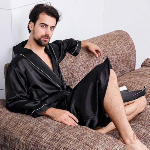kimono-satin-homme-luxe-1 Kimono satin luxe homme élégant