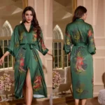 Kimono Femme de luxe, style soyeux et raffiné