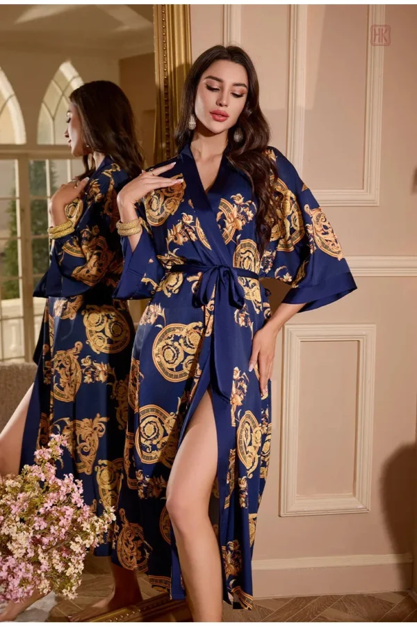 kimono-soyeux-femme-nuit-1 Kimono soyeux femme, peignoir élégant pour une nuit confortable