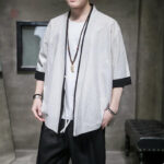 Kimono homme blanc streetwear