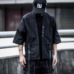 Kimono samouraï pour homme, élégance urbaine assurée