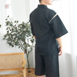 Pyjama kimono pour homme, design traditionnel japon