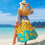 Vêtement femme style kimono tigre