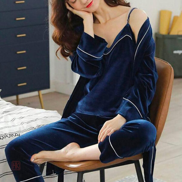 kimono-velours-pyjama-1 Kimono velours pour femme, élégant et confortable