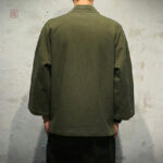 Kimono homme, design moderne en vert