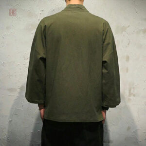 Kimono homme, design moderne en vert