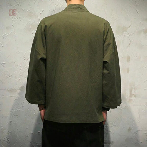 Kimono homme, design moderne en vert