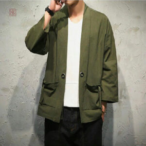 Veste kimono pour homme, coupe confortable et stylée
