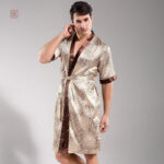 Kimono vintage homme élégant en tissu léger