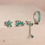 Boucles d'oreilles fantaisie pour femmes, design moderne