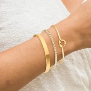 Lot de bracelets élégants avec un design contemporain