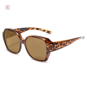 Accessoire mode : lunettes de soleil à motif léopard féminin