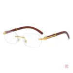 Lunettes solaires féminines au design sans monture moderne