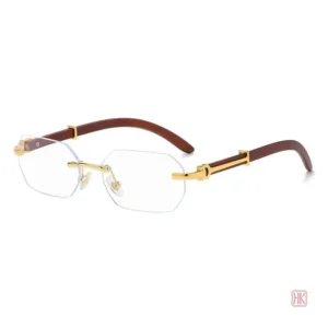 Lunettes solaires féminines au design sans monture moderne