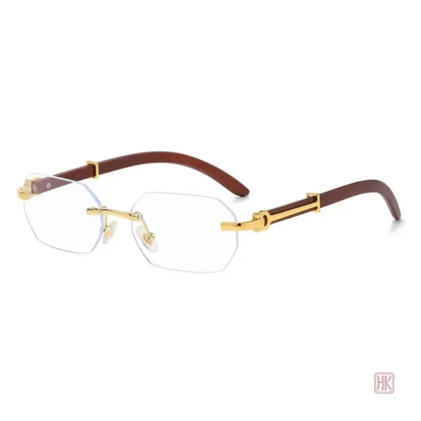 Lunettes solaires féminines au design sans monture moderne