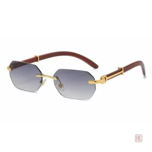 Élégantes lunettes de soleil sans cadre pour un look chic