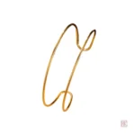 Bracelet lisse avec double anneau, style moderne pour femme