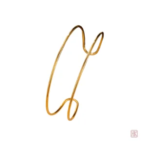 Bracelet lisse avec double anneau, style moderne pour femme