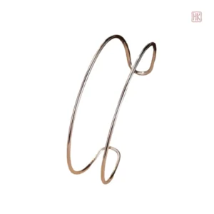 Accessoire de mode : manchette élégante à double anneau pour femme