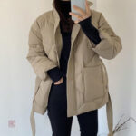 Manteau kimono beige élégant pour la saison