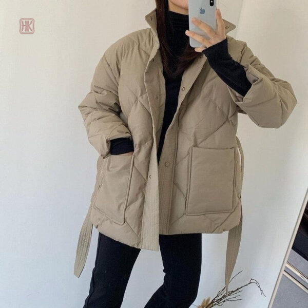 Style kimono pour manteau beige féminin tendance